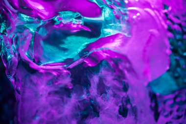 Purple blue ice