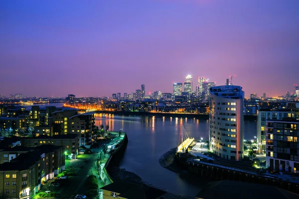 The Thames in purple — Stock Photo, Image