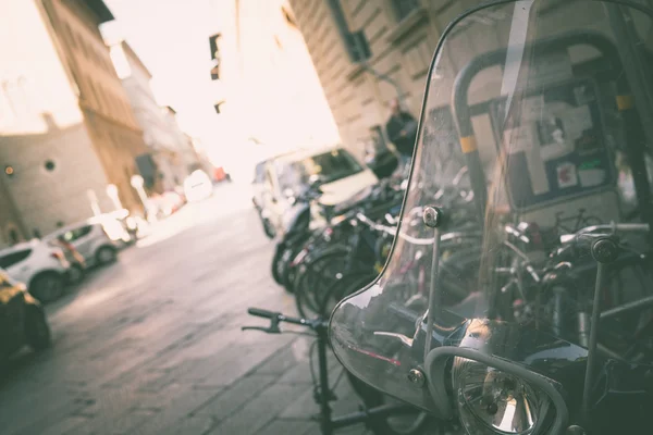 Ulicy rower Florencja wyblakłe — Zdjęcie stockowe