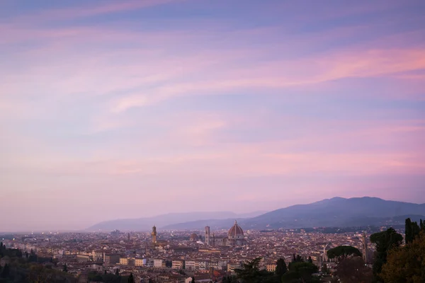 Günbatımı manzarası Floransa