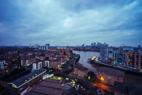 Lugubre skyline londinese — Foto Stock