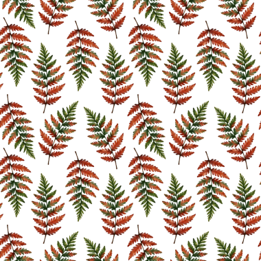 Watercolor seamless pattern with autumn branches. . Perfect for textiles, packaging, stationery, scrapbooking, wallpapers, and digital backgrounds.