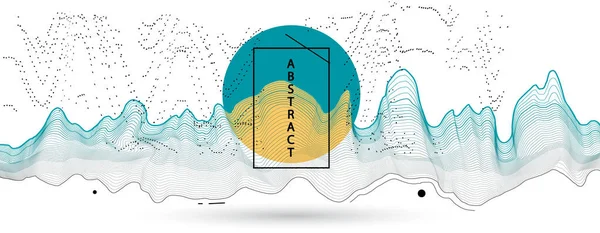 Soyut geometrik arkaplan, farklı geometrik şekillerin kombinasyonu