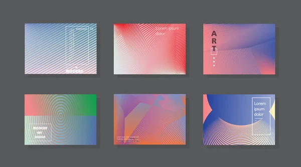 Conjunto Cubiertas Abstractas Modernas Forma Abstracta Composición Diseño Minimalista Futurista — Archivo Imágenes Vectoriales