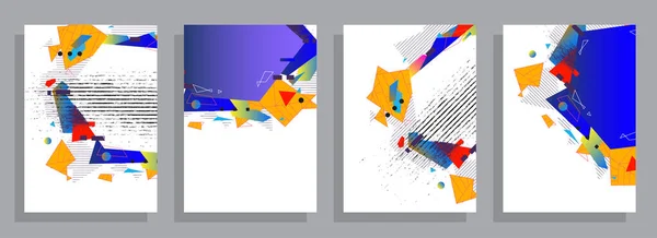 Художественный Дизайн Обложек Творческие Цвета Фона Модный Футуристический Дизайн — стоковый вектор