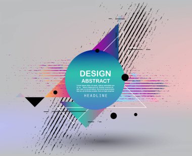 Vektör, soyut geometrik arkaplan 