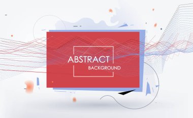 Soyut fantastik arkaplan, vektör geometrik desen