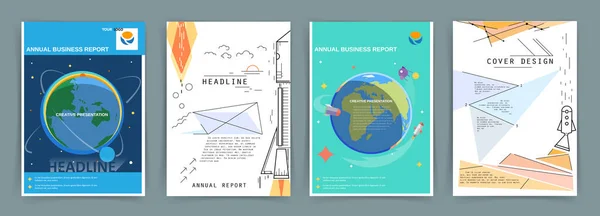 Soyut geometrik arkaplan, farklı geometrik şekillerin kombinasyonu