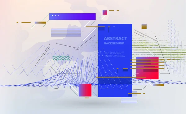 Abstrato Fundo Fantástico Padrão Geométrico Vetorial —  Vetores de Stock