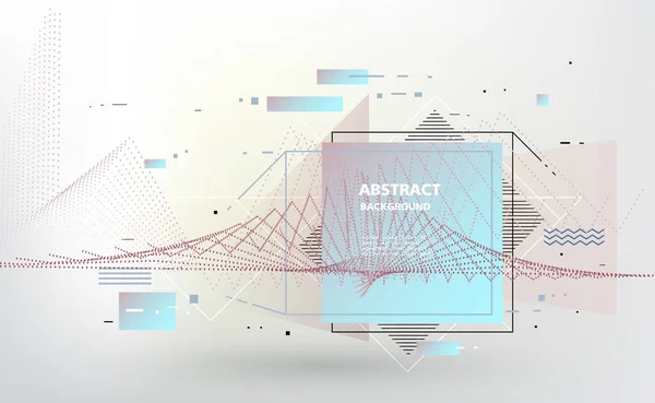 Soyut fantastik arkaplan, vektör geometrik desen