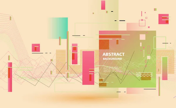 Resumen Fantástico Fondo Patrón Geométrico Vectorial — Vector de stock