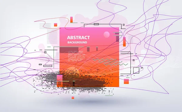 Soyut fantastik arkaplan, vektör geometrik desen