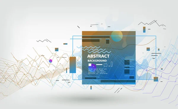 Soyut fantastik arkaplan, vektör geometrik desen