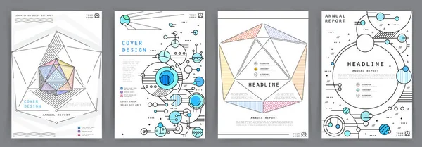 Креативный Дизайн Обложки Абстрактный Векторный Шаблон Бизнеса — стоковый вектор