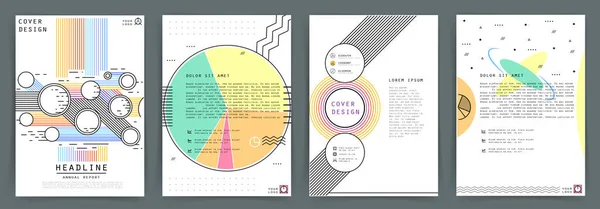 Kreatives Cover Design Abstrakte Vektorvorlage Für Unternehmen — Stockvektor