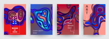 Sanat tasarımı kapsar. Yaratıcı arkaplan renkleri. Moda fütürist tasarımı