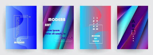 Disegno Artistico Delle Copertine Colori Creativi Sfondi Design Futuristico Alla — Vettoriale Stock