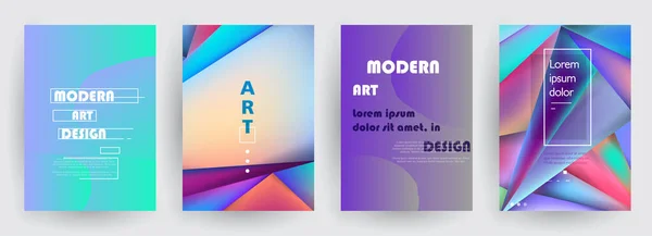 Cubre Diseño Artístico Fondos Colores Creativos Diseño Futurista Moda — Vector de stock