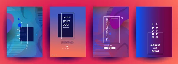 Cubre Diseño Artístico Fondos Colores Creativos Diseño Futurista Moda — Vector de stock