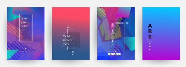 Cubre Diseño Artístico Fondos Colores Creativos Diseño Futurista Moda — Vector de stock