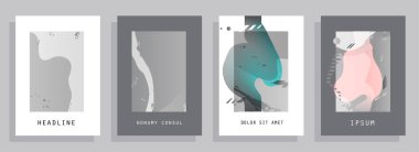 Renkli üçgen geometrik Broşür Broşürü Yıllık rapor şablonu tasarımı, kitap kapağı tasarımı