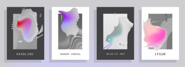 Renkli üçgen geometrik Broşür Broşürü Yıllık rapor şablonu tasarımı, kitap kapağı tasarımı