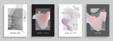 Renkli üçgen geometrik Broşür Broşürü Yıllık rapor şablonu tasarımı, kitap kapağı tasarımı