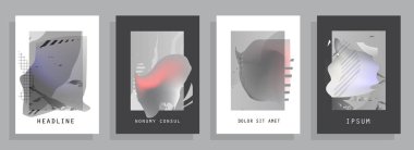 Renkli üçgen geometrik Broşür Broşürü Yıllık rapor şablonu tasarımı, kitap kapağı tasarımı