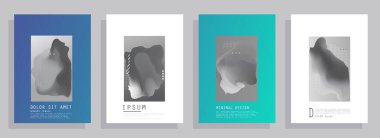 Renkli üçgen geometrik Broşür Broşürü Yıllık rapor şablonu tasarımı, kitap kapağı tasarımı