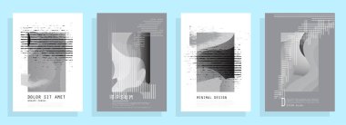 Renkli üçgen geometrik Broşür Broşürü Yıllık rapor şablonu tasarımı, kitap kapağı tasarımı