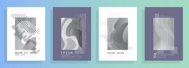 Renkli üçgen geometrik Broşür Broşürü Yıllık rapor şablonu tasarımı, kitap kapağı tasarımı