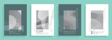 Renkli üçgen geometrik Broşür Broşürü Yıllık rapor şablonu tasarımı, kitap kapağı tasarımı