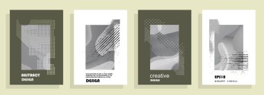 Renkli üçgen geometrik Broşür Broşürü Yıllık rapor şablonu tasarımı, kitap kapağı tasarımı