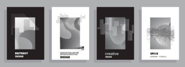 Renkli üçgen geometrik Broşür Broşürü Yıllık rapor şablonu tasarımı, kitap kapağı tasarımı