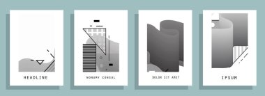 Renkli üçgen geometrik Broşür Broşürü Yıllık rapor şablonu tasarımı, kitap kapağı tasarımı