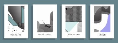 Renkli üçgen geometrik Broşür Broşürü Yıllık rapor şablonu tasarımı, kitap kapağı tasarımı