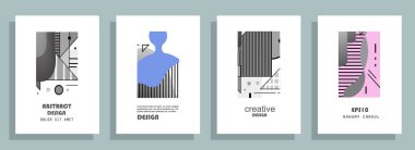 Renkli üçgen geometrik Broşür Broşürü Yıllık rapor şablonu tasarımı, kitap kapağı tasarımı