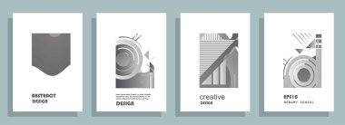 Renkli üçgen geometrik Broşür Broşürü Yıllık rapor şablonu tasarımı, kitap kapağı tasarımı