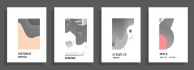 Renkli üçgen geometrik Broşür Broşürü Yıllık rapor şablonu tasarımı, kitap kapağı tasarımı