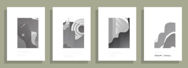 Renkli üçgen geometrik Broşür Broşürü Yıllık rapor şablonu tasarımı, kitap kapağı tasarımı