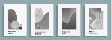 Renkli üçgen geometrik Broşür Broşürü Yıllık rapor şablonu tasarımı, kitap kapağı tasarımı