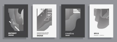 İş soyut vektör şablonu Broşür tasarımı, A4 