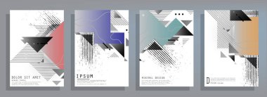 İş soyut vektör şablonu Broşür tasarımı, A4 