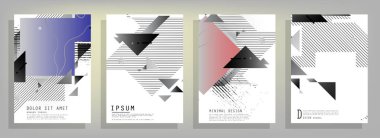 İş soyut vektör şablonu Broşür tasarımı, A4 