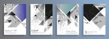 İş soyut vektör şablonu Broşür tasarımı, A4 