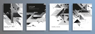 İş soyut vektör şablonu Broşür tasarımı, A4 