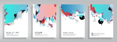 İş soyut vektör şablonu Broşür tasarımı, A4 