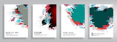 İş soyut vektör şablonu Broşür tasarımı, A4 