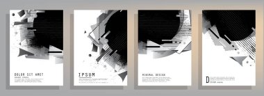 İş soyut vektör şablonu Broşür tasarımı, A4 