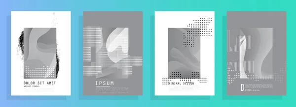 Buntes Geometrisches Dreieck Broschüre Flyer Jahresbericht Vorlage Design Buchumschlag Layout — Stockvektor